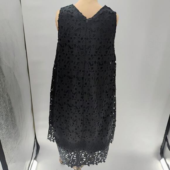 Ne Quittez Pas Montmartre Lace Swing Dress Black Sleeveless Women Size Medium - Picture 8 of 13